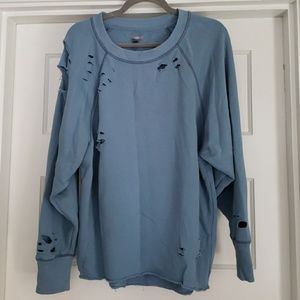 Aerie distressed sweatshirt